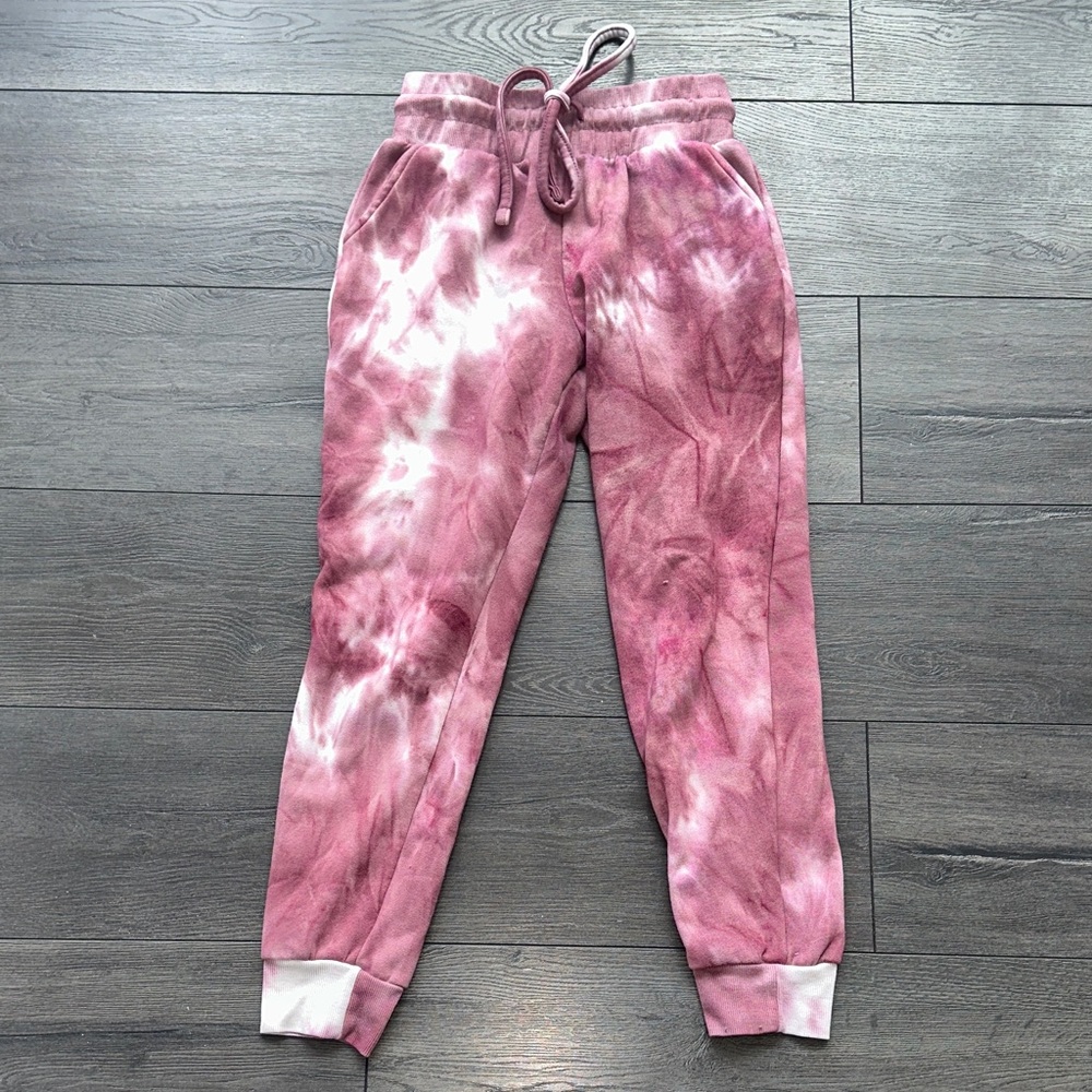 Women's Pink Tie-Dye Joggers